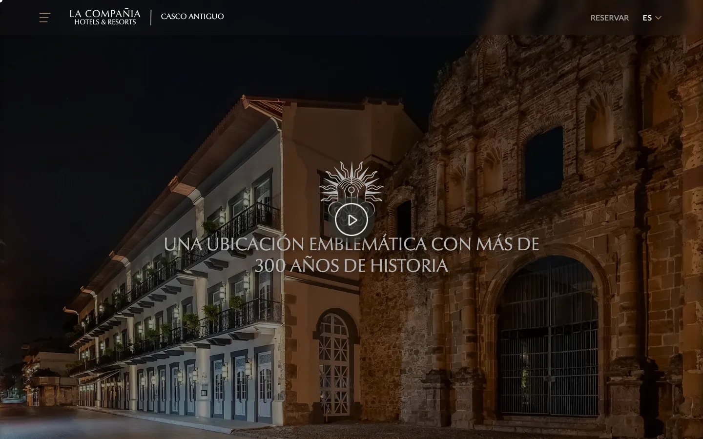 Página de La Compañía Hotels & Resorts diseñada por Sutoria Labs